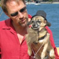 Goliath (right) did his best Abe Lincoln impressioin for owner Michael Dance, 
